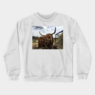 Scottish Highland Cattle Cow 2386 Crewneck Sweatshirt